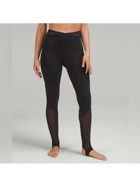 lululemon nulu criss cross mesh stirrup tight